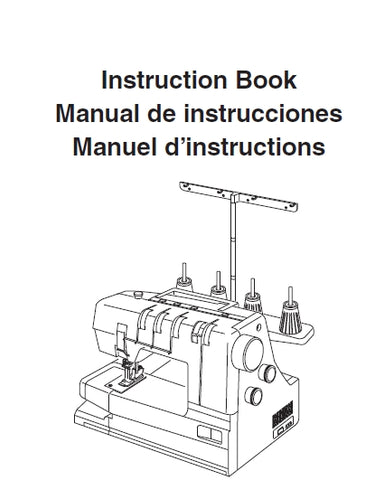 ELNA EXTEND EASYCOVER SEWING MACHINE MAQUINA DE COSER MACHINE A COUDRE INSTRUCTION BOOK MANUAL DE INSTRUCCIONES MANUEL D'INSTRUCTIONS 60 PAGES ENG ESP FRANC