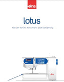 ELNA LOTUS SEWING MACHINE MACHINE A COUDRE NAHMASCHINE INSTRUCTION MANUAL MODE D'EMPLOI GEBRAUCHSANLEITUNG 96 PAGES ENG FRANC DEUT