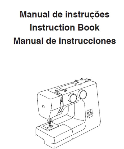 ELNA SEW75  MAQUINA DA COSTURA SEWING MACHINE MAQUINA DE COSER MANUAL DE INSTRUCOES INSTRUCTION BOOK MANUAL DE INSTRUCCIONES 60 PAGES PORT ENG ESP