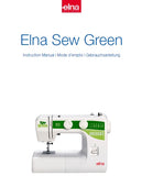 ELNA SEW GREEN SEWING MACHINE MACHINE A COUDRE NAHMASCHINE INSTRUCTION MANUAL MODE D'EMPLOI GEBRAUCHSANLEITUNG 48 PAGES ENG FRANC DEUT