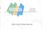 ELNA 200 ELNITA SEWING MACHINE INSTRUCTION BOOK 32 PAGES ENG