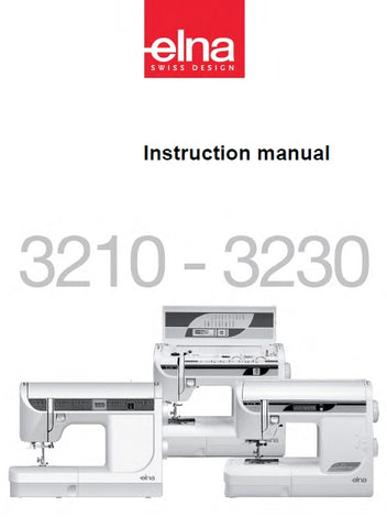 ELNA 3210-3230 SEWING MACHINE INSTRUCTION BOOK 56 PAGES ENG