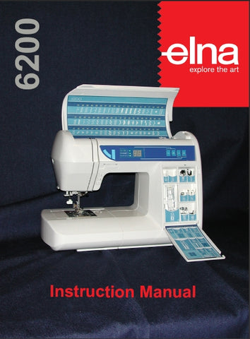 ELNA 6200 SEWING MACHINE INSTRUCTION MANUAL 59 PAGES ENG