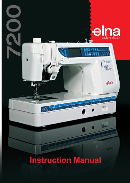 ELNA 7200 SEWING MACHINE INSTRUCTION MANUAL 91 PAGES ENG