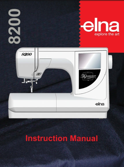 ELNA 8200 SEWING MACHINE INSTRUCTION MANUAL 53 PAGES ENG