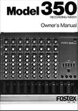 FOSTEX 350 RECORDING/MIXER OWNER'S MANUAL 18 PAGES ENGLISH