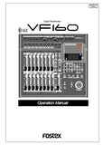 FOSTEX VF160 DIGITAL MULTITRACKER OPERATION MANUAL 154 PAGES ENG