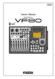FOSTEX VF80 DIGITAL MULTITRACKER OWNER'S MANUAL 144 PAGES ENGLISH