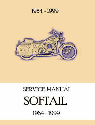 HARLEY-DAVIDSON SOFTAIL 1984-1999 MOTORCYCLE SERVICE MANUAL 651 PAGES ENGLISH
