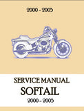 HARLEY-DAVIDSON SOFTAIL 2000-2005 MOTORCYCLE SERVICE MANUAL 631 PAGES ENGLISH