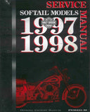 HARLEY-DAVIDSON SOFTAIL MODELS 1997-1998 MOTORCYCLE SERVICE MANUAL 436 PAGES ENGLISH