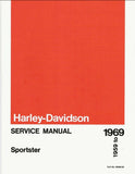 HARLEY-DAVIDSON SPORTSTER  1959-1969 MOTORCYCLE SERVICE MANUAL 248 PAGES ENGLISH
