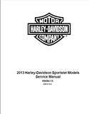 HARLEY-DAVIDSON SPORTSTER MODELS 2013 MOTORCYCLE SERVICE MANUAL 778 PAGES ENGLISH