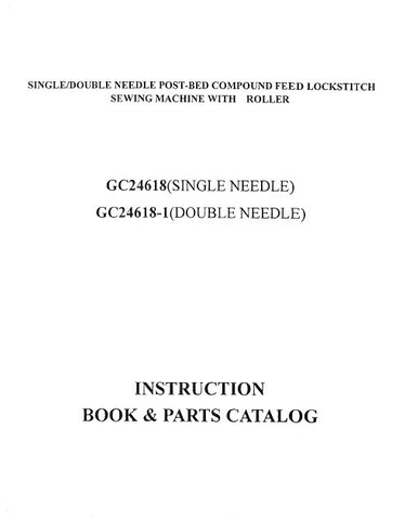 HIGHLEAD GC24618 GC24618-1 SEWING MACHINE INSTRUCTION BOOK 46 PAGES ENG