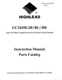 HIGHLEAD GC24698-2B GC24698-BL GC24698-BR SEWING MACHINE INSTRUCTION MANUAL 40 PAGES ENG