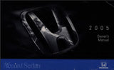 HONDA ACCORD SEDAN 2005 MOTOR CAR OWNERS MANUAL 308 PAGES ENGLISH