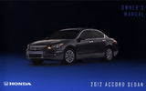 HONDA ACCORD SEDAN 2012 MOTOR CAR OWNERS MANUAL 452 PAGES ENGLISH