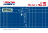 HONDA BF2D 2011 OUTBOARD MOTOR OWNERS MANUAL 91 PAGES ENGLISH
