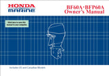 HONDA BF60A BFP60A 2011 OUTBOARD MOTOR OWNERS MANUAL 151 PAGES ENGLISH