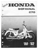 HONDA C70 MOTORCYCLE SHOP MANUAL 207 PAGES ENG