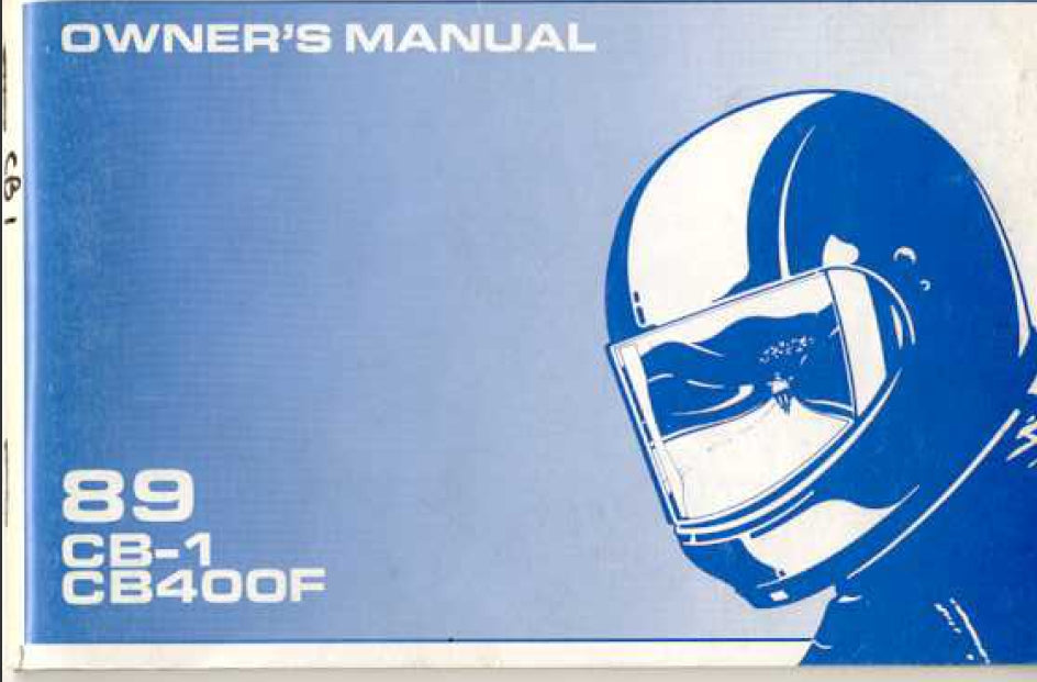 HONDA CB-1 CB-400F MOTORCYCLE OWNERS MANUAL 50 PAGES ENG