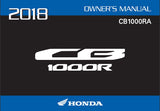 HONDA CB1000RA 2018 MOTORCYCLE OWNERS MANUAL 178 PAGES ENGLISH