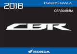 HONDA CBR300R CBR300RA 2018 MOTORCYCLE OWNERS MANUAL 140 PAGES ENGLISH