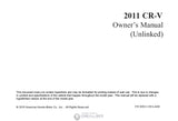 HONDA CR-V 2011 MOTOR CAR OWNERS MANUAL 446 PAGES ENGLISH