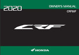 HONDA CRF50F 2020 MOTORCYCLE OWNERS MANUAL 172 PAGES ENGLISH