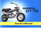 HONDA CT70 TRAIL 70 MOTORCYCLE OWNERS MANUAL 64 PAGES ENG