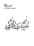 HONDA GL1800 GOLDWING MOTORCYCLE OWNERS MANUAL 296 PAGES ENG