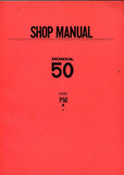 HONDA P50 P-50 1967 MOTORCYCLE SHOP MANUAL 98 PAGES ENGLISH