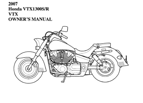 HONDA VTX1300S/R VTX MOTORCYCLE OWNERS MANUAL 238 PAGES ENG