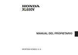 HONDA XL650V MOTOCICLETA MANUAL DEL PROPIETARIO 129 PAGINAS PORTUGUESE