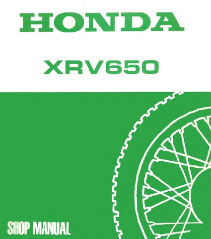 HONDA XRV650 AFRICA TWIN 1988-1989 MOTORCYCLE SHOP MANUAL 364 PAGES ENGLISH