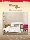 HUSQVARNA VIKING DESIGNER TOPAZ 40 MACCHINA DA CUCIRE LIBRETTO ISTRUZIONI 104 PAGES ITAL