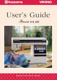 HUSQVARNA VIKING FREESIA 415 425 SEWING MACHINE USERS GUIDE 52 PAGES ENG