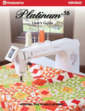 HUSQVARNA VIKING PLATINUM 16 SEWING MACHINE USERS GUIDE 34 PAGES ENG