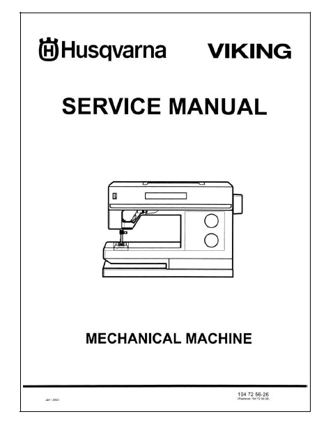 HUSQVARNA VIKING SERIES 2000 SEWING MACHINE SERVICE MANUAL 43 PAGES ENG