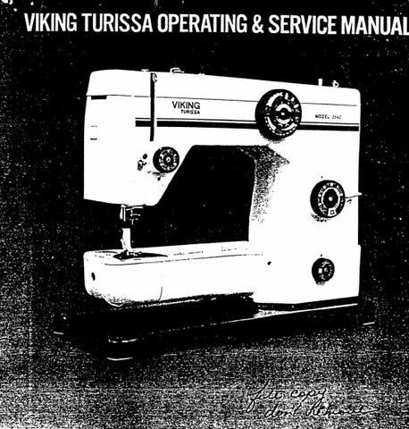 HUSQVARNA VIKING TURISSA 2841 SEWING MACHINE OPERATING AND SERVICE MANUAL 53 PAGES ENG