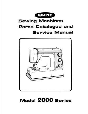 HUSQVARNA HUSKY WHITE 2220 2221 2222 2000 SERIES SEWING MACHINE SERVICE MANUAL 41 PAGES ENG