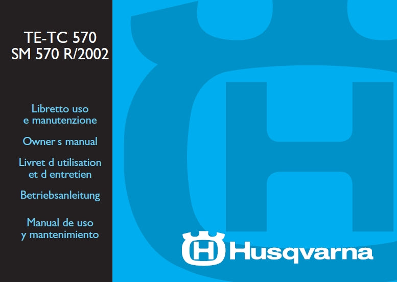 HUSQVARNA TE570 TC570 SM570 SM570R/2002 MOTORCYCLE OWNERS MANUAL 270 PAGINA ITAL ENG FR DE ES