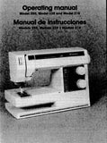 HUSQVARNA VIKING 210 230 250 SEWING MACHINE MAQUINA DE COSER OPERATING MANUAL MANUAL DE INSTRUCCIONES 44 PAGES ENG ESP