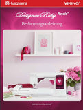HUSQVARNA VIKING DESIGNER RUBY ROYALE NAHMASCHINE BEDIENUNGSANLEITUNG 134 SEITE DEUT