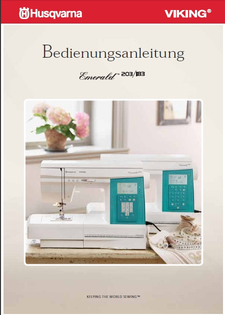 HUSQVARNA VIKING EMERALD 203 183 NAHMASCHINE BEDIENUNGSANLEITUNG 48 SEITE DEUT