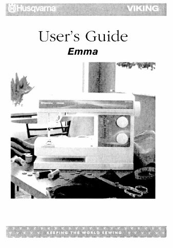 HUSQVARNA VIKING EMMA SEWING MACHINE USERS GUIDE 31 PAGES ENG