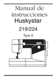HUSQVARNA VIKING HUSKYSTAR 219/224 TYPE A MAQUINA DE COSER MANUAL DE INSTRUCCIONES 54 PAGINA ESP