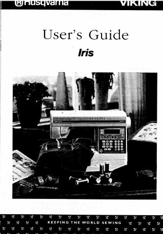 HUSQVARNA VIKING IRIS SEWING MACHINE USERS GUIDE 52 PAGES ENG