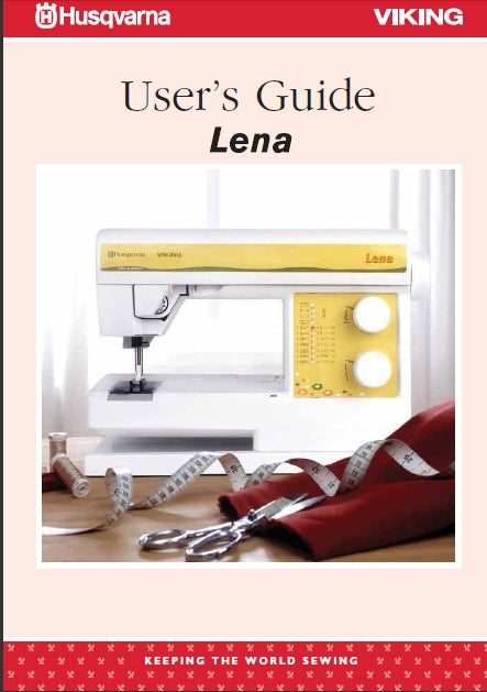 HUSQVARNA VIKING LENA SEWING MACHINE USERS GUIDE 32 PAGES ENG