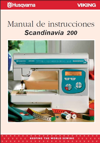 HUSQVARNA VIKING SCANDINAVIA 200 MAQUINA DE COSER MANUAL DE INSTRUCCIONES 44 PAGINA ESP